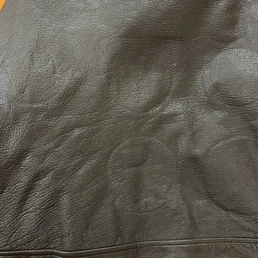Vintage G1 brown leather bomber jacket, USN - Picture 12 of 15